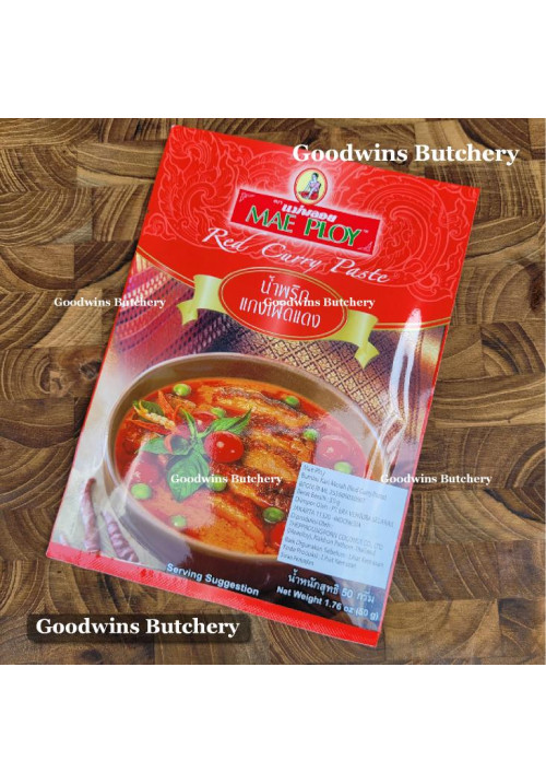 Paste curry Mae Ploy Thailand RED CURRY bumbu gulai kari sachet 50g